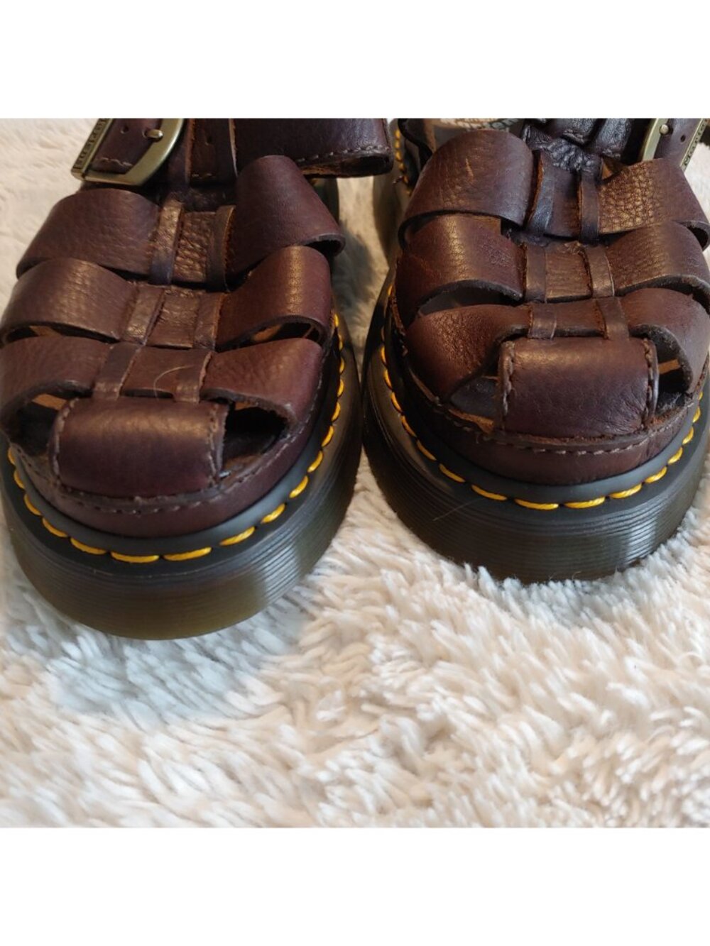 Dr Martens Wrenlie Chunky FIsherman Grizzly Leather Sandals Streetwear Gorp 9 - Picture 7 of 12